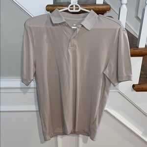 Men's Beige H&M Polo Shirt Small